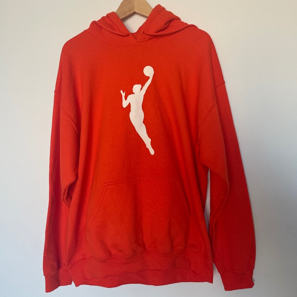 Men's Fanatics Orange WNBA Primary Logo Pullover Hoodie